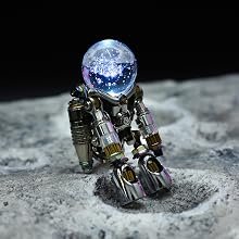 Mostarle 3D Metal Puzzle Nebula Astronaut Model Kit - DIY Steampunk Mechanical Building Set