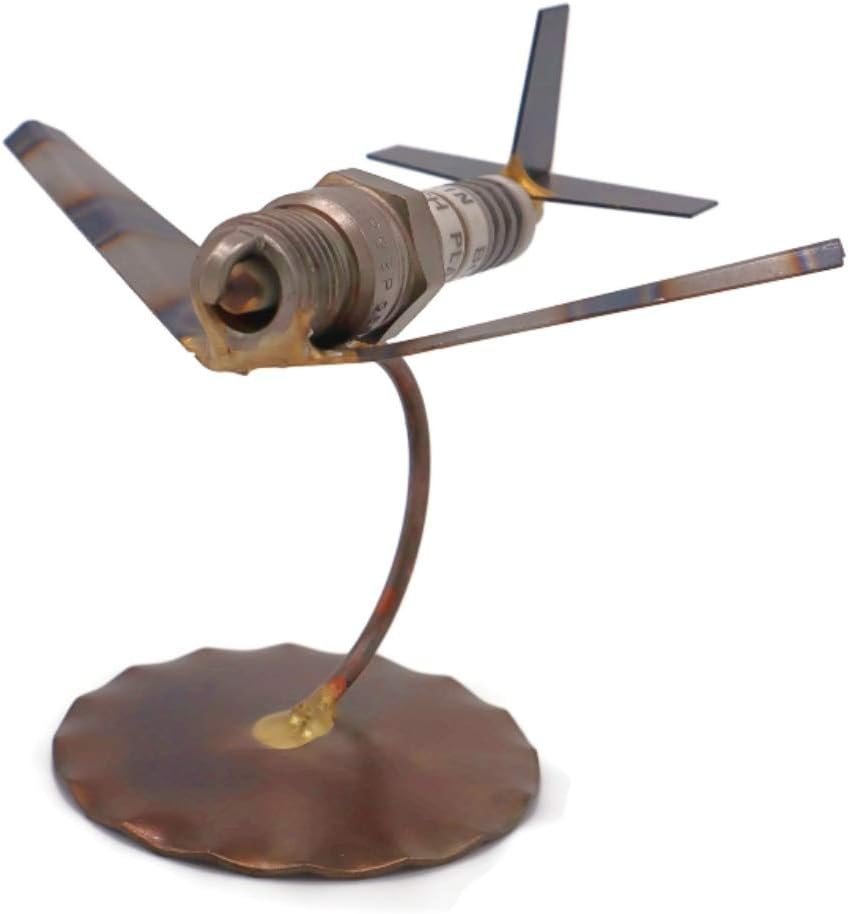 Jet Plane Collectible Handmade Metal Art Figurine, Desk Accessories, Trophy, Boss Gift, Home Office Decor, Airplane - Image 4