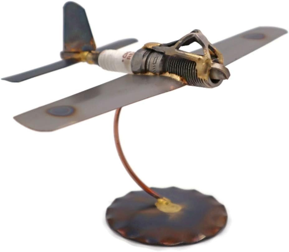 Jet Plane Collectible Handmade Metal Art Figurine, Desk Accessories, Trophy, Boss Gift, Home Office Decor, Airplane - Image 3