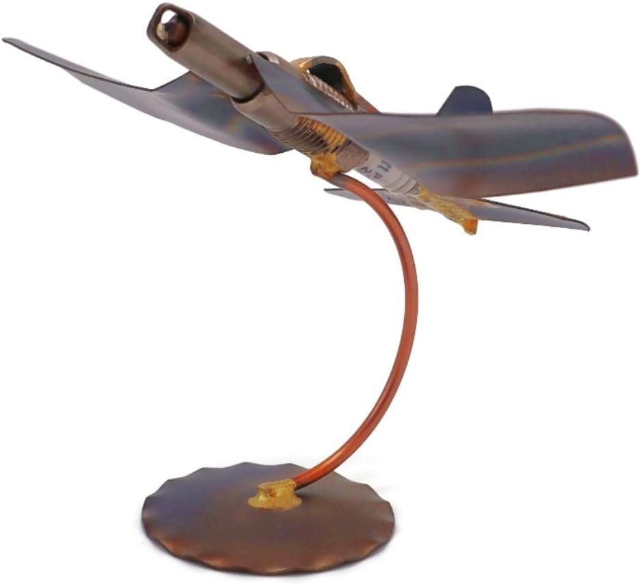 Jet Plane Collectible Handmade Metal Art Figurine, Desk Accessories, Trophy, Boss Gift, Home Office Decor, Airplane - Image 8