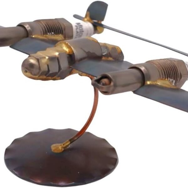 Jet Plane Collectible Handmade Metal Art Figurine, Desk Accessories, Trophy, Boss Gift, Home Office Decor, Airplane