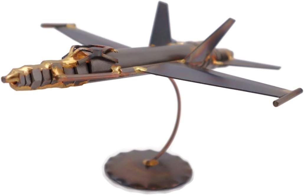 Jet Plane Collectible Handmade Metal Art Figurine, Desk Accessories, Trophy, Boss Gift, Home Office Decor, Airplane - Image 5