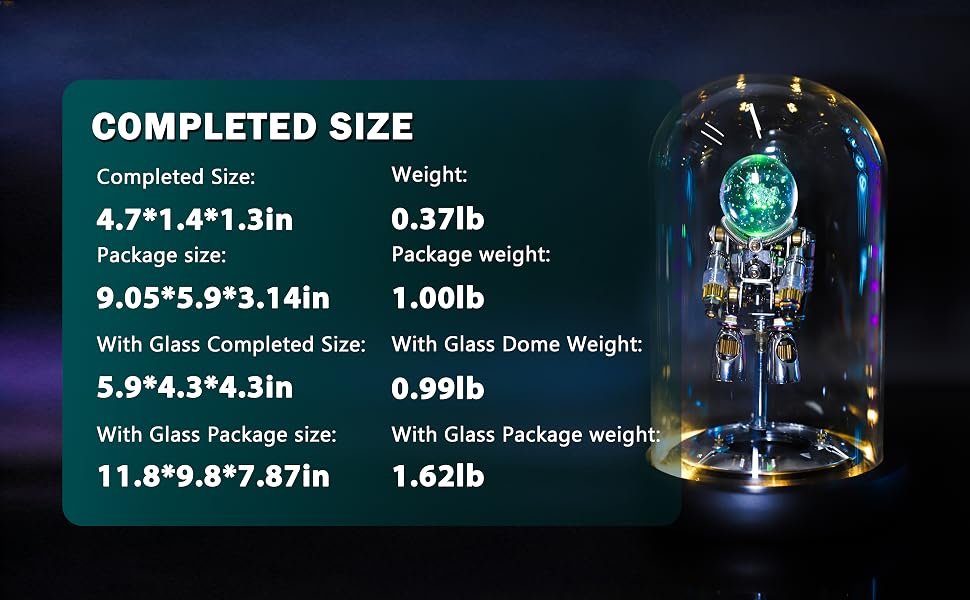 Arcynix Mostarle 3D Metal Puzzle Nebula Astronaut Model Kit - DIY Steampunk Mechanical Building Set