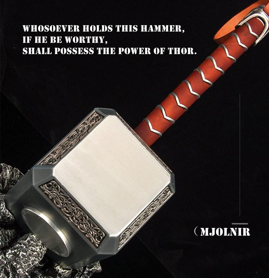 Sword Valley Thor's Hammer With Base - Nordic Myth Metal War Hammer - 44.5cm/17.5 - Image 8