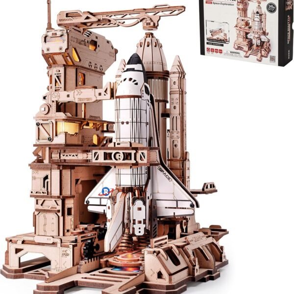 3D Wooden Puzzles for Adults, Space Shuttle Building Sets Model Kits