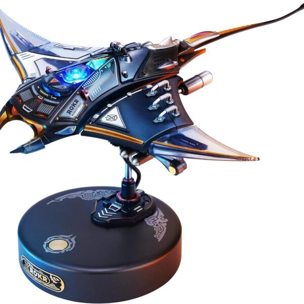 3D Metal Puzzles for Adults, Manta Ray Mechanical, 3D Metal Model Kits for Adults to Build, Unique Electric Mechanical Toy