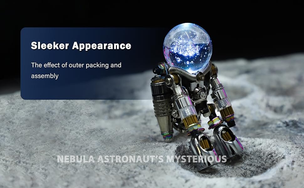Arcynix Mostarle 3D Metal Puzzle Nebula Astronaut Model Kit - DIY Steampunk Mechanical Building Set