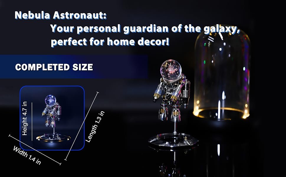 Mostarle 3D Metal Puzzle Nebula Astronaut Model Kit - DIY Steampunk Mechanical Building Set
